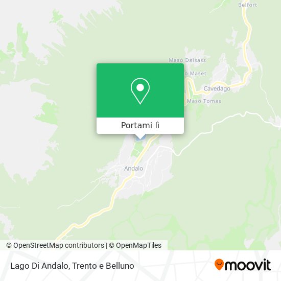 Mappa Lago Di Andalo