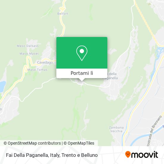 Mappa Fai Della Paganella, Italy