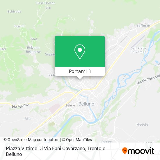 Mappa Piazza Vittime Di Via Fani Cavarzano