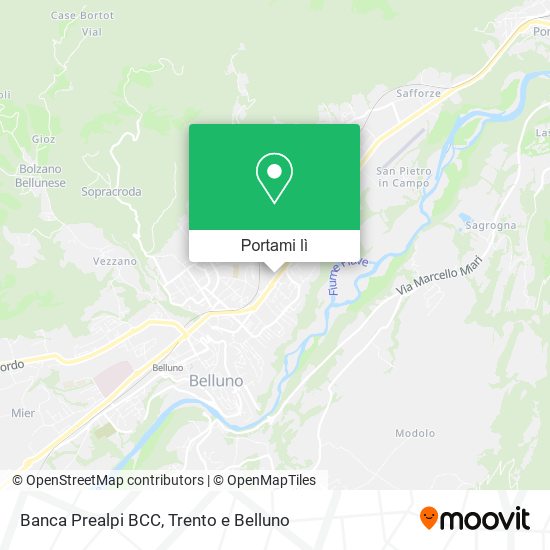 Mappa Banca Prealpi BCC