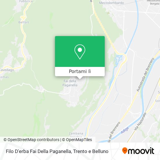 Mappa Filo D'erba Fai Della Paganella