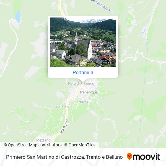 Mappa Primiero San Martino di Castrozza