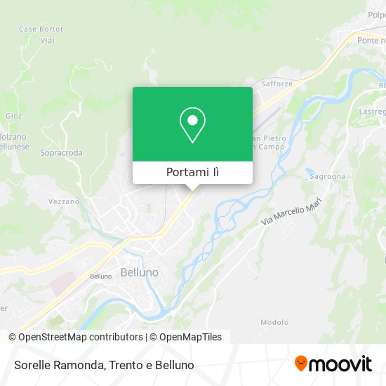 Mappa Sorelle Ramonda
