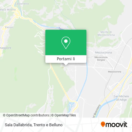 Mappa Sala Dallabrida