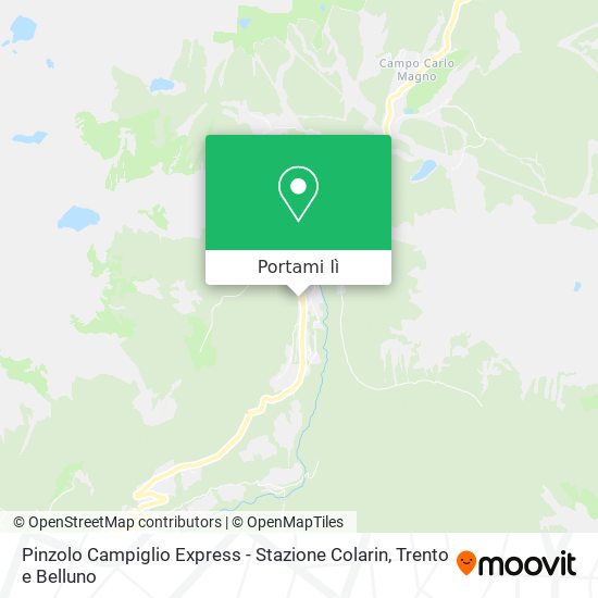 Mappa Pinzolo Campiglio Express - Stazione Colarin