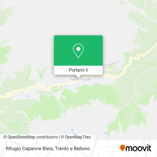 Mappa Rifugio Capanna Bleis