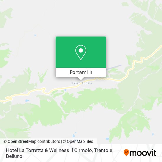 Mappa Hotel La Torretta & Wellness Il Cirmolo