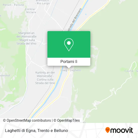 Mappa Laghetti di Egna