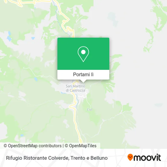 Mappa Rifugio Ristorante Colverde