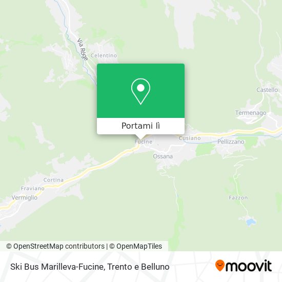 Mappa Ski Bus Marilleva-Fucine
