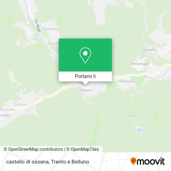 Mappa castello di ossana