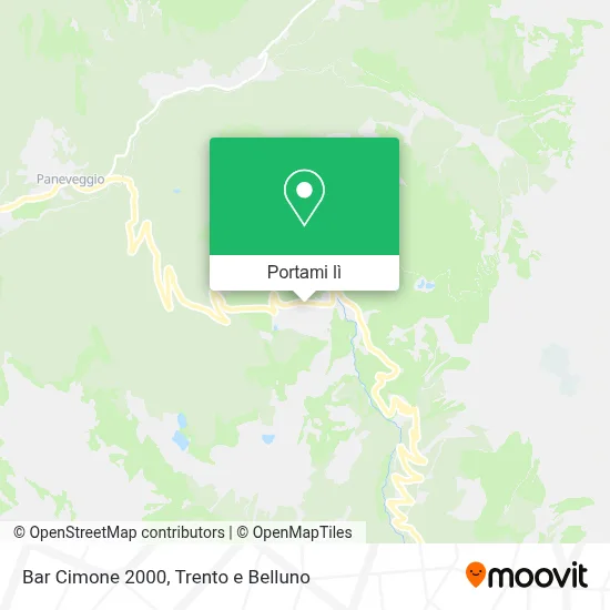 Mappa Bar Cimone 2000