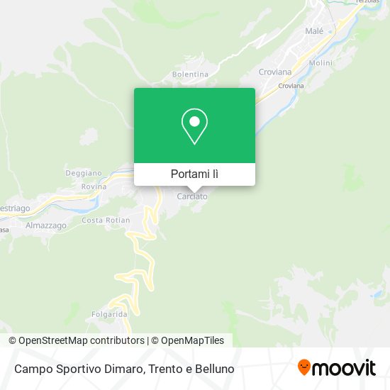 Mappa Campo Sportivo Dimaro