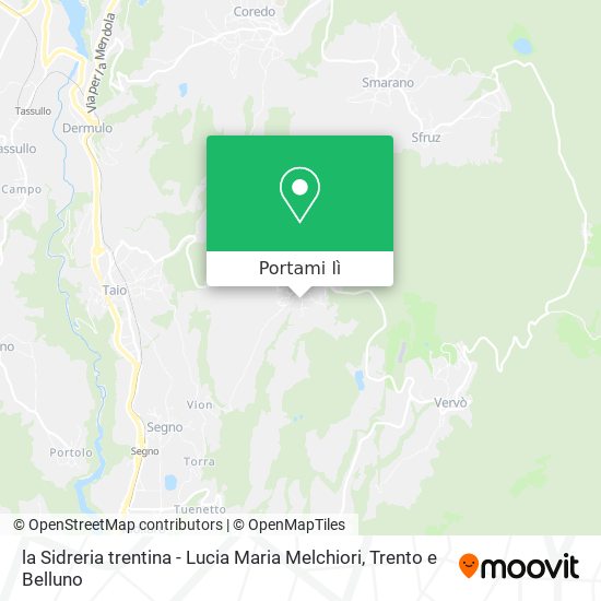 Mappa la Sidreria trentina - Lucia Maria Melchiori