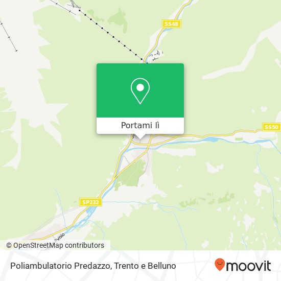 Mappa Poliambulatorio Predazzo