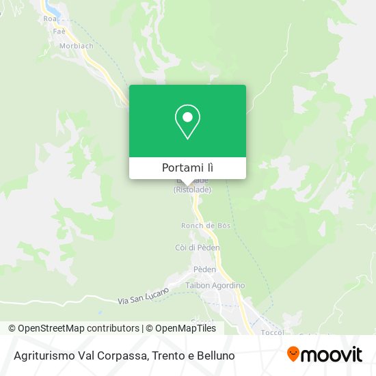 Mappa Agriturismo Val Corpassa