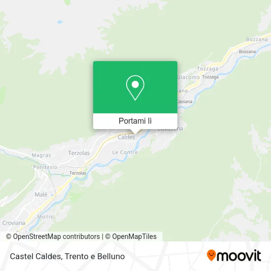 Mappa Castel Caldes