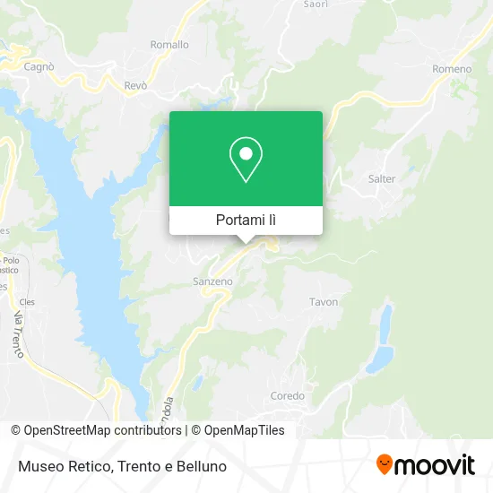 Mappa Museo Retico