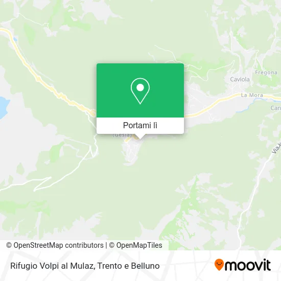 Mappa Rifugio Volpi al Mulaz