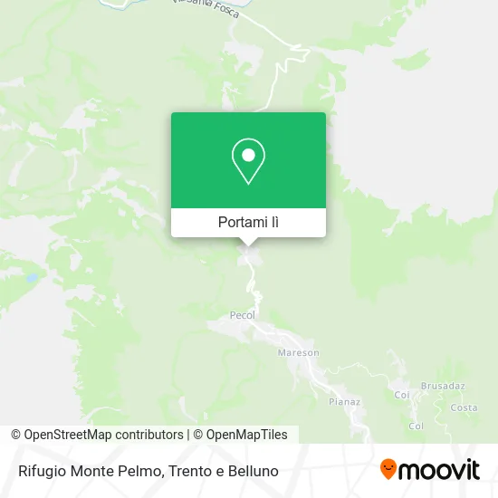 Mappa Rifugio Monte Pelmo