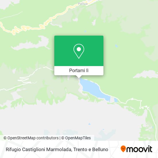 Mappa Rifugio Castiglioni Marmolada