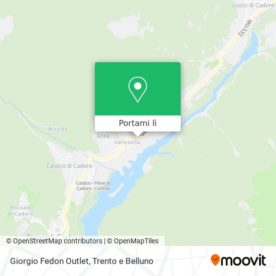 Mappa Giorgio Fedon Outlet