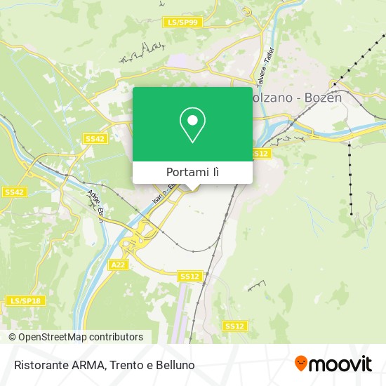 Mappa Ristorante ARMA