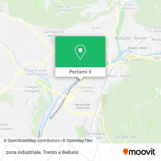 Mappa zona industriale