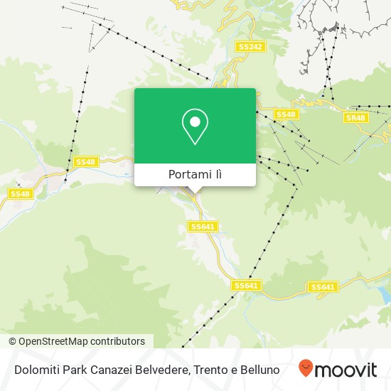 Mappa Dolomiti Park Canazei Belvedere