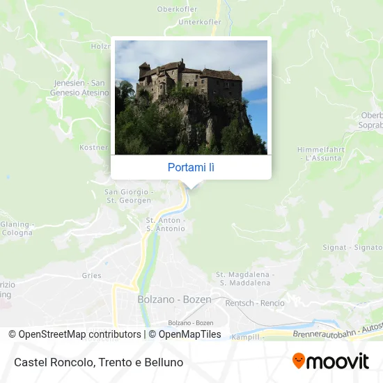 Mappa Castel Roncolo