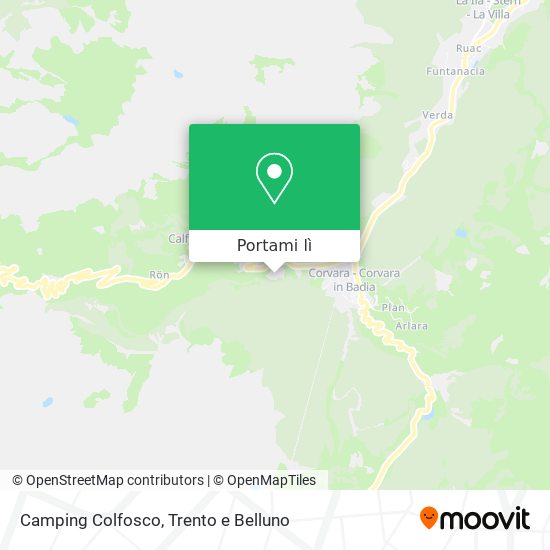 Mappa Camping Colfosco