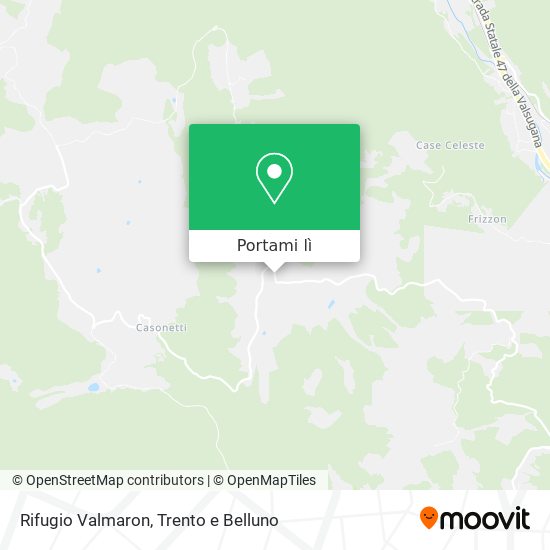 Mappa Rifugio Valmaron