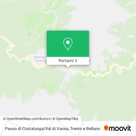 Mappa Passo di Costalunga / Val di Vassa