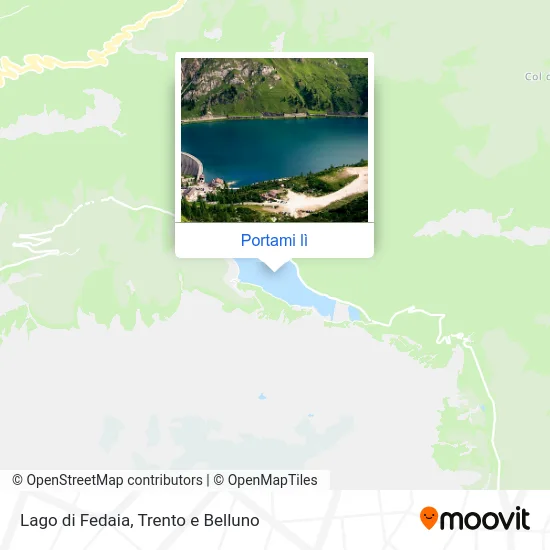 Mappa Lago di Fedaia