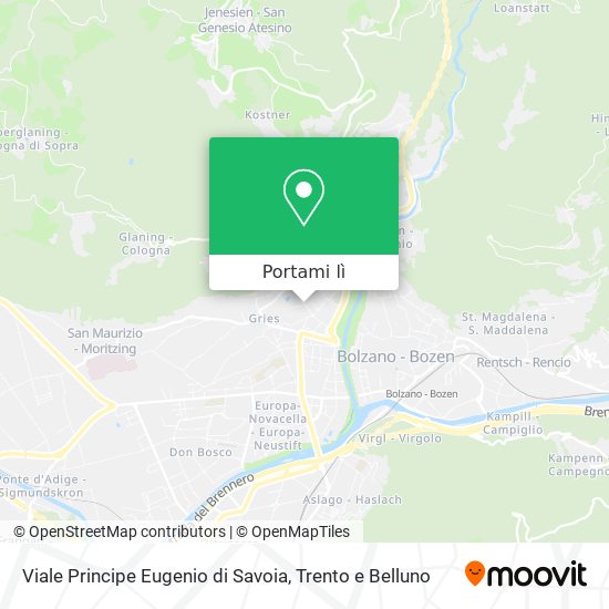 Mappa Viale Principe Eugenio di Savoia