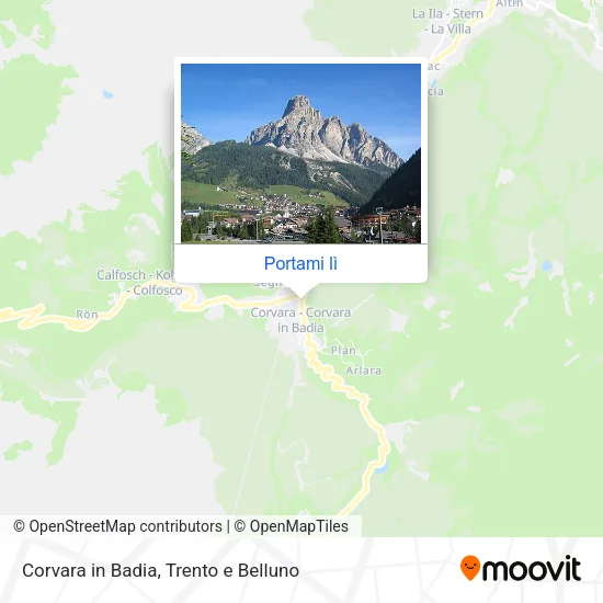 Mappa Corvara in Badia