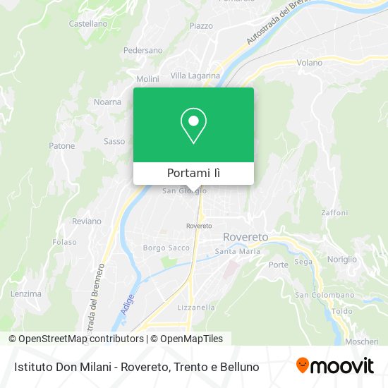 Mappa Istituto Don Milani - Rovereto