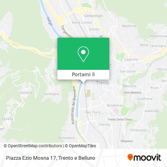 Mappa Piazza Ezio Mosna 17