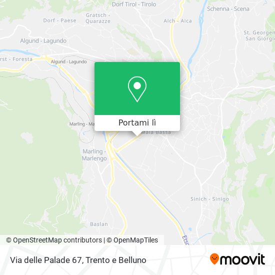 Mappa Via delle Palade 67