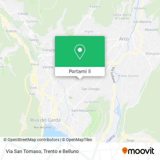 Mappa Via San Tomaso