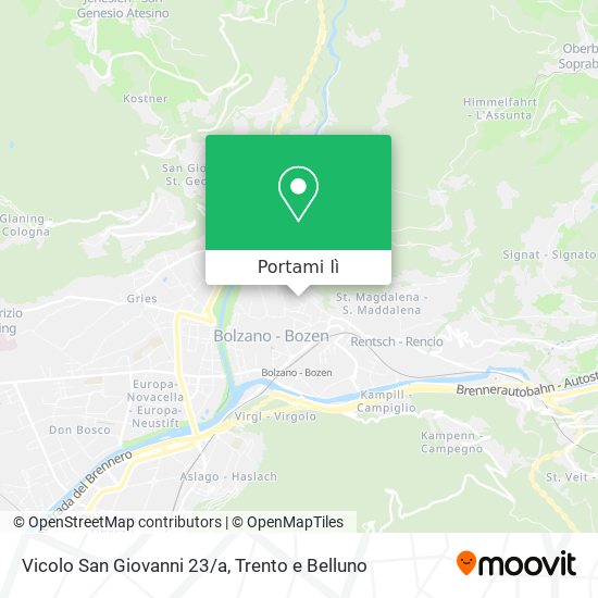Mappa Vicolo San Giovanni 23/a