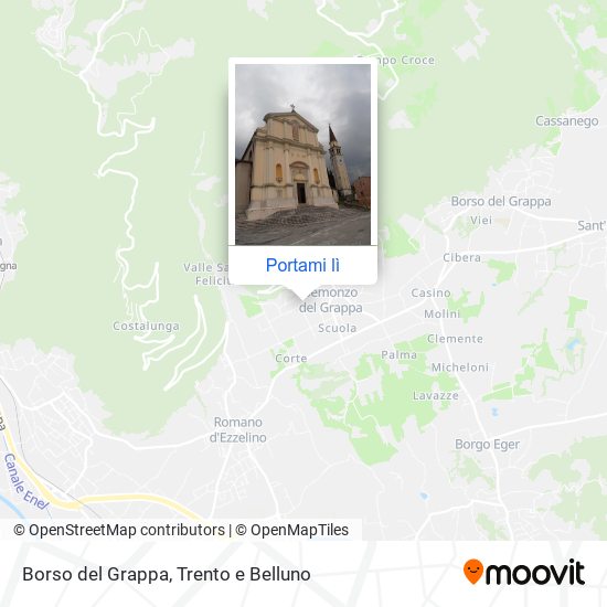 Mappa Borso del Grappa