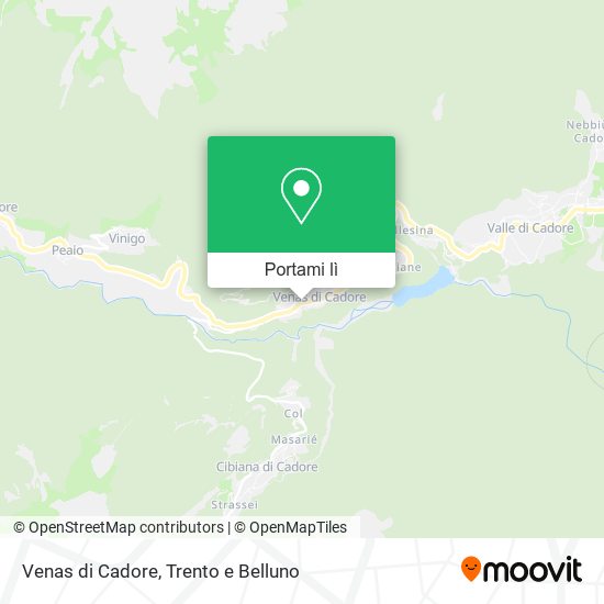 Mappa Venas di Cadore