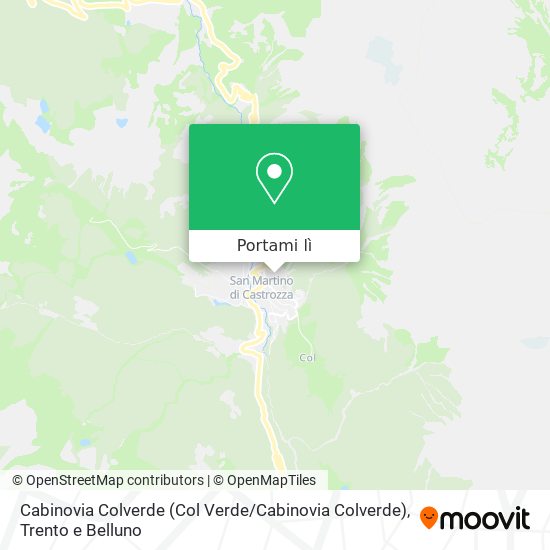 Mappa Cabinovia Colverde (Col Verde / Cabinovia Colverde)