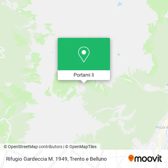Mappa Rifugio Gardeccia M. 1949