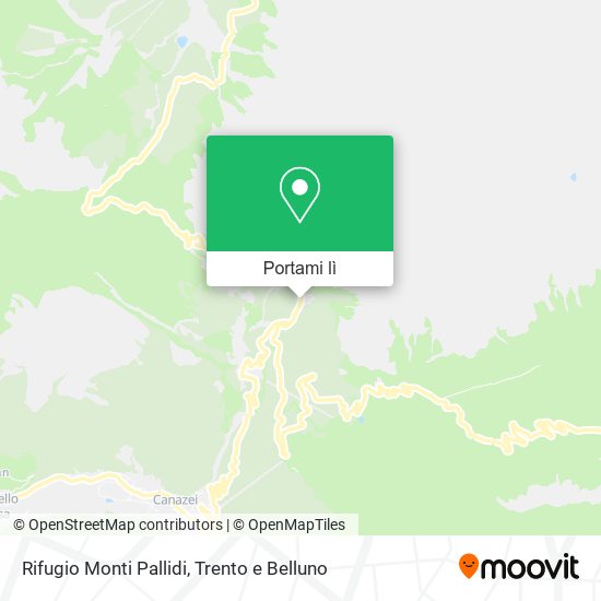 Mappa Rifugio Monti Pallidi