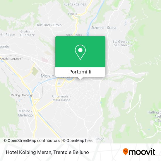 Mappa Hotel Kolping Meran