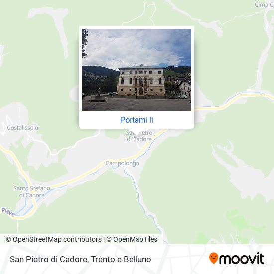 Mappa San Pietro di Cadore