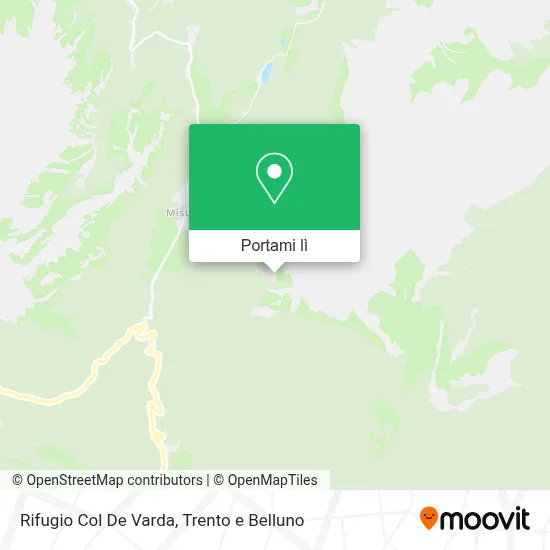 Mappa Rifugio Col De Varda