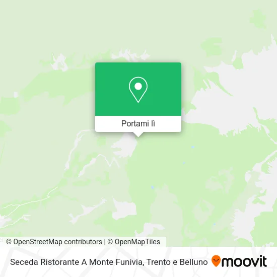 Mappa Seceda Ristorante A Monte Funivia